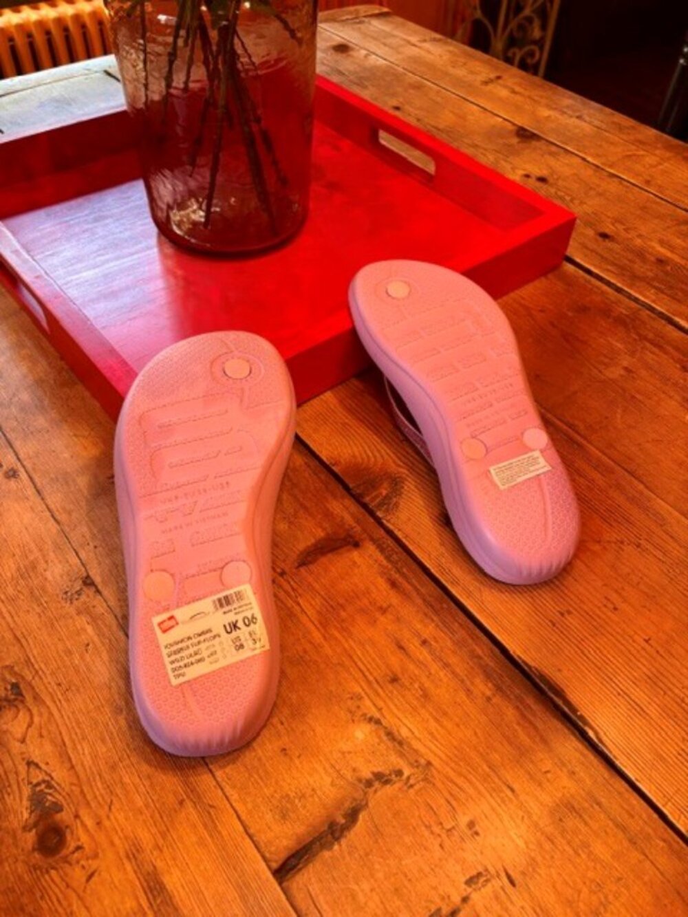 Fitflop iqushion ergonomic ombre sparkle....Wild Lilac...Size 8 ~ NEW IN BOX - Picture 6 of 7